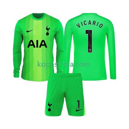 Billiga Fotbollströjor Tottenham Hotspur Guglielmo Vicario 1 Målvakt Barn Hemma tröja 2025/26 Långärmad